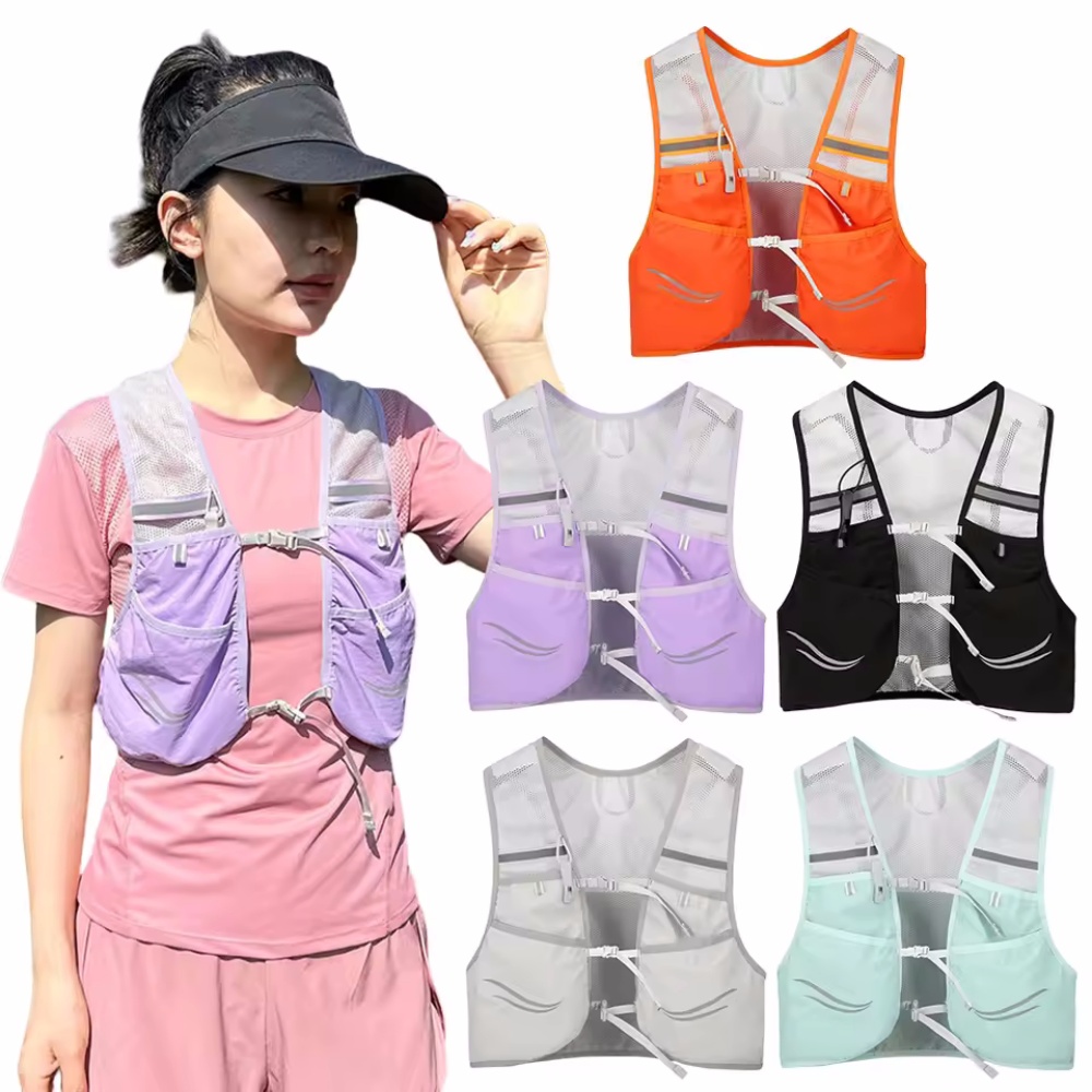 Reflective Cycling Vest - Rompi Lari Reflektif Tas Dada Lari