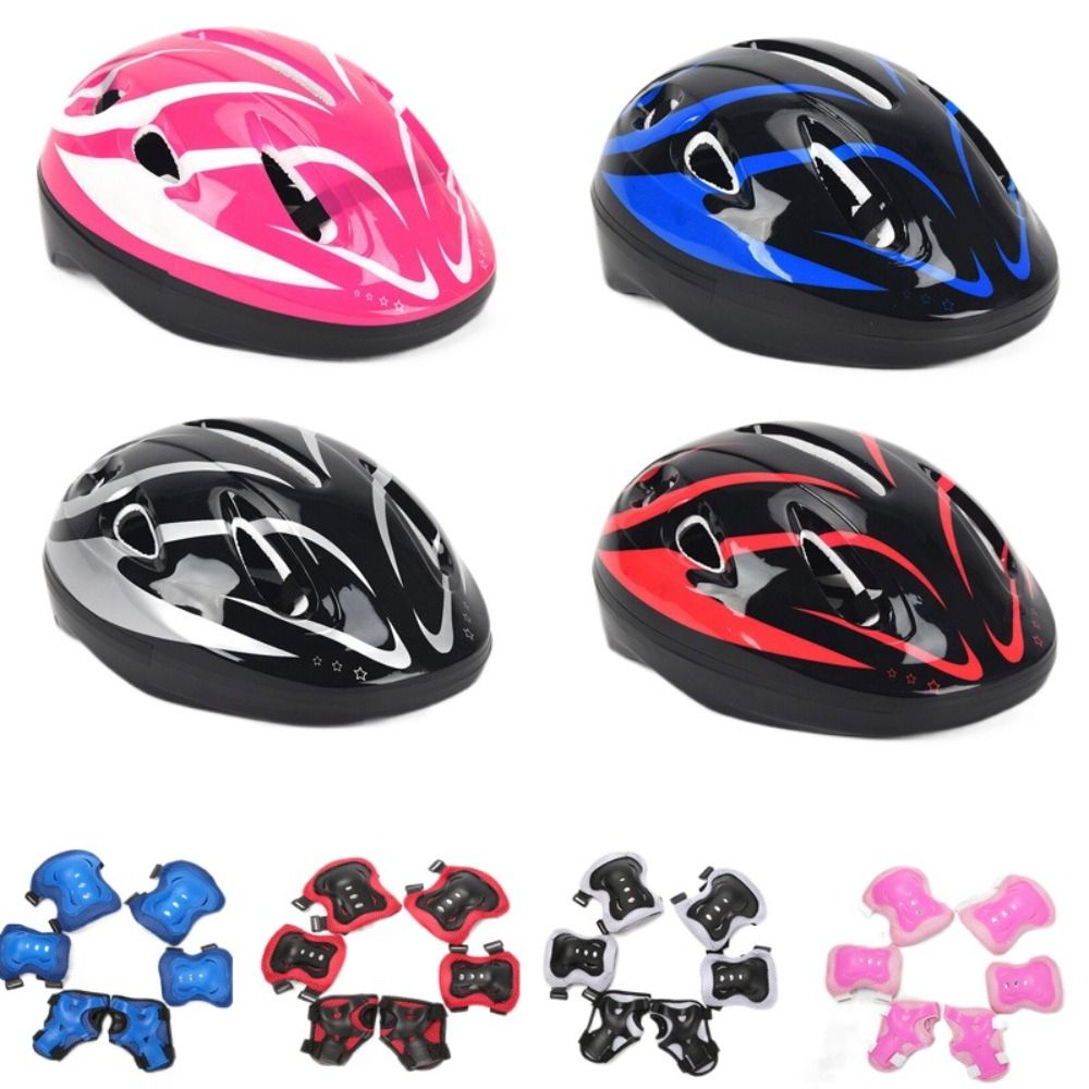 Cycling Gear Of The Year - Helm anak-anak, bantalan siku lutut, Pelindung