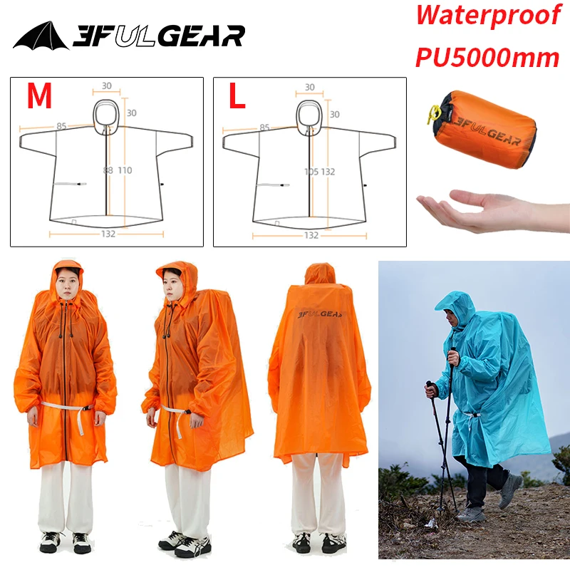Cycling Gear Jacket - Jas Hujan Ritsleting UL GEAR 3F