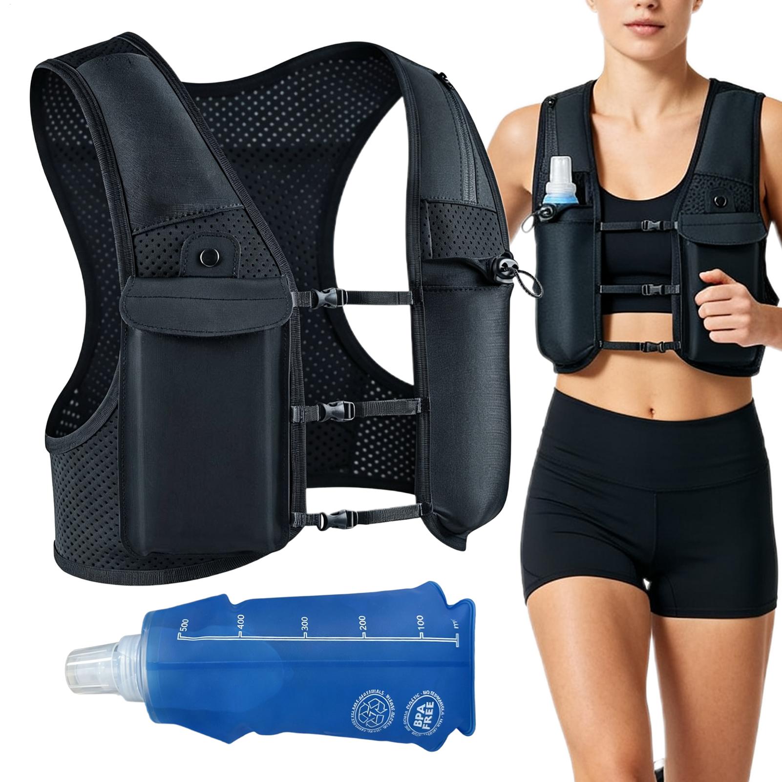 Reflective Cycling Vest - Rompi Lari Reflektif dengan Ransel Hidrasi