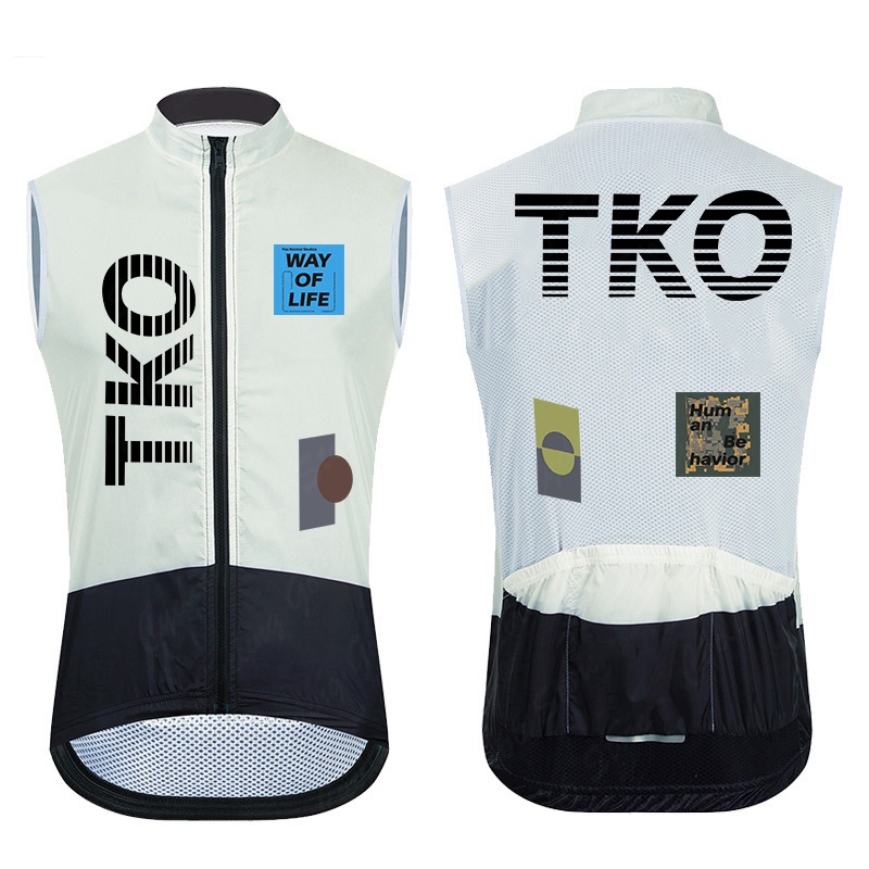 Reflective Cycling Vest - TKO Pria Tahan Angin Tahan Air