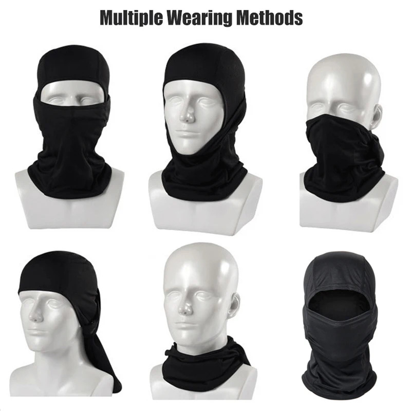 Aero Cycling Helmet - Topi Balaclava Kamuflase Masker Wajah Penuh