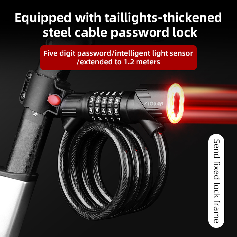 Kunci Kabel Baja Sepeda 1.2m K - Bike Tail Light ulasan dan harga