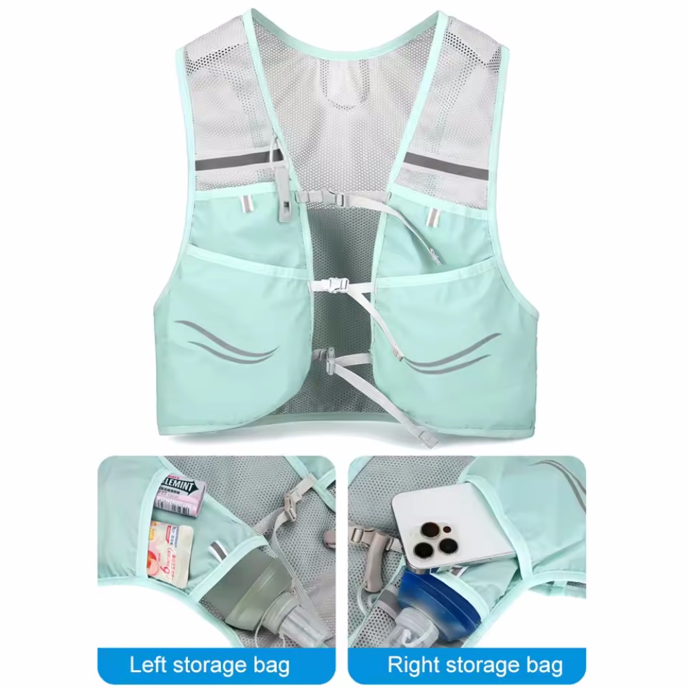 Rompi Lari Reflektif Tas Dada  - Reflective Cycling Vest ulasan dan harga