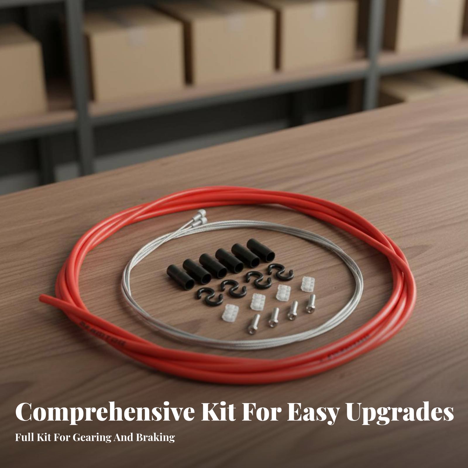 Kit Kabel Rem dan Pemilih Gigi - Cycling Low Gear ulasan dan harga