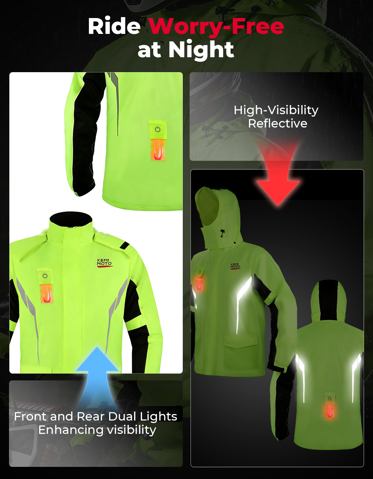 KEMIMOTO Set Jas Hujan Tahan A - Cycling Gear Jacket ulasan dan harga
