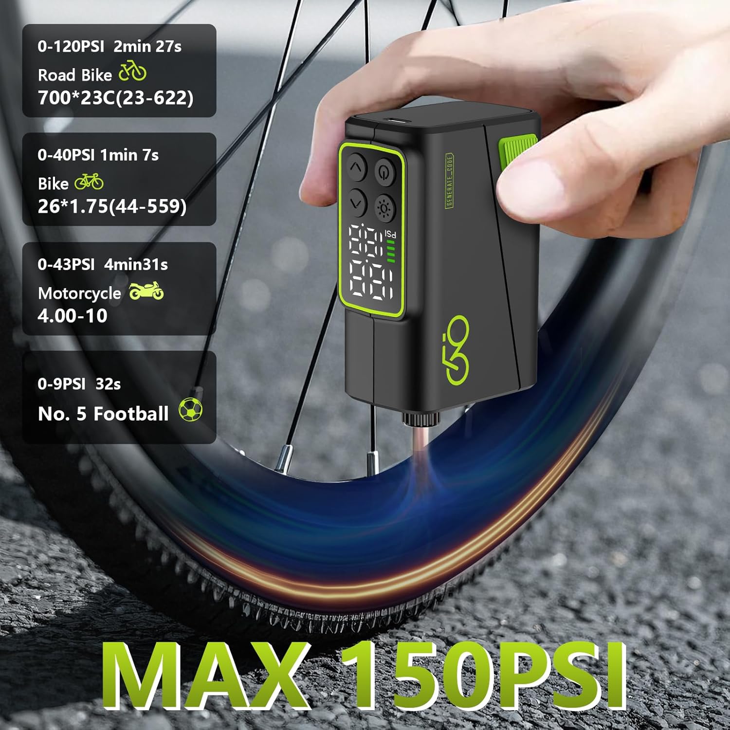 Pompa Ban Sepeda Listrik Mini  - Cycling Gear Display ulasan dan harga