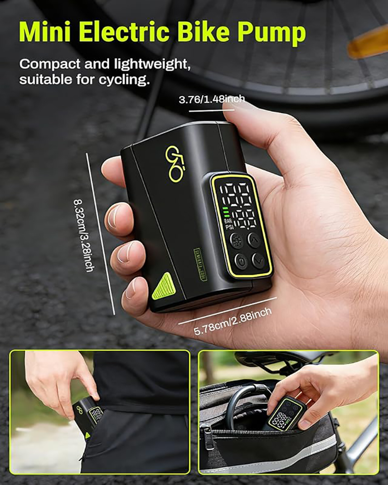 Pompa Ban Sepeda Listrik Mini  - Cycling Gear Display ulasan dan harga