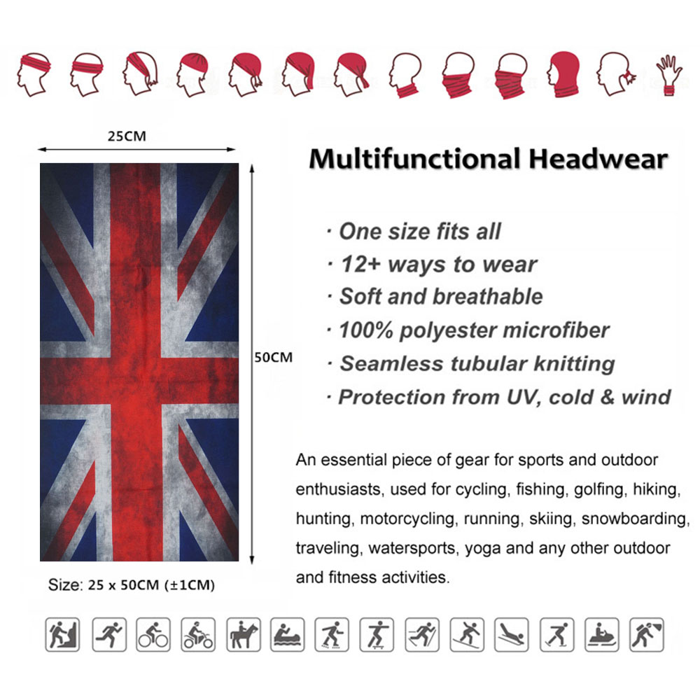 Bandana bendera negara Persema - Cycling Gear Uk ulasan dan harga