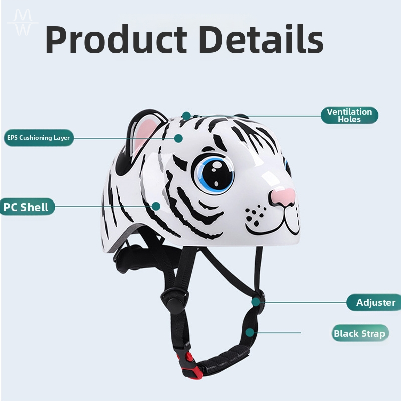 Helm Sepeda Anak Motif Harimau - Cycling Gear Of The Year ulasan dan harga