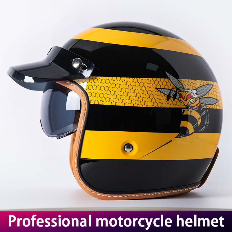 Helm Sepeda Motor Retro Baru Y - Yellow Cycling Gear ulasan dan harga