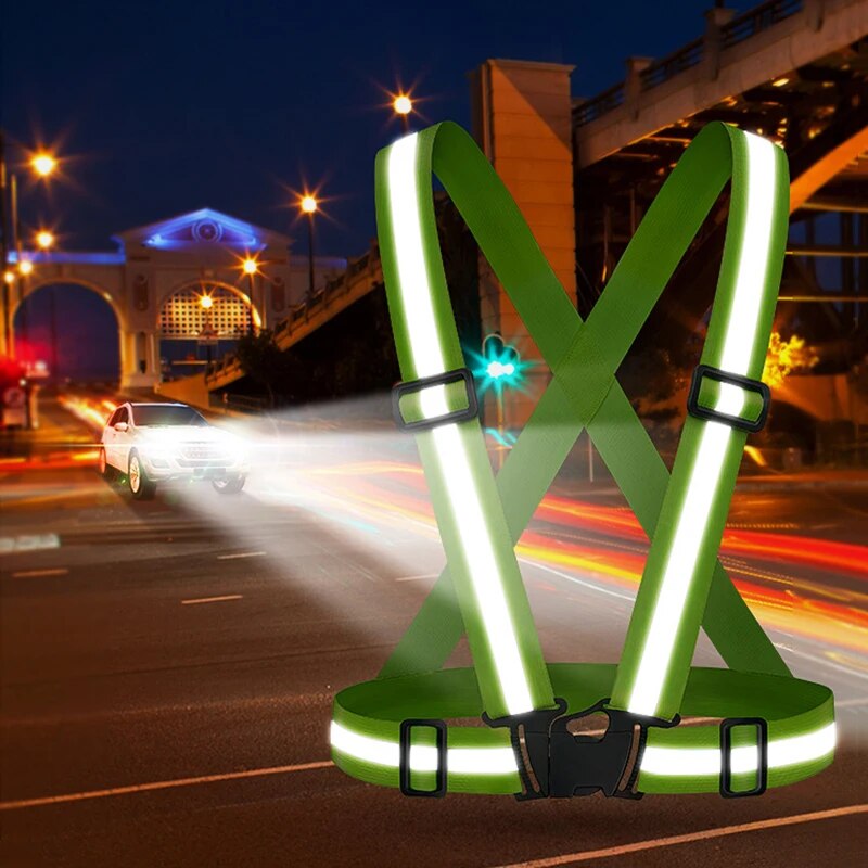Rompi elastis luar ruangan, 4x - Reflective Cycling Vest ulasan dan harga