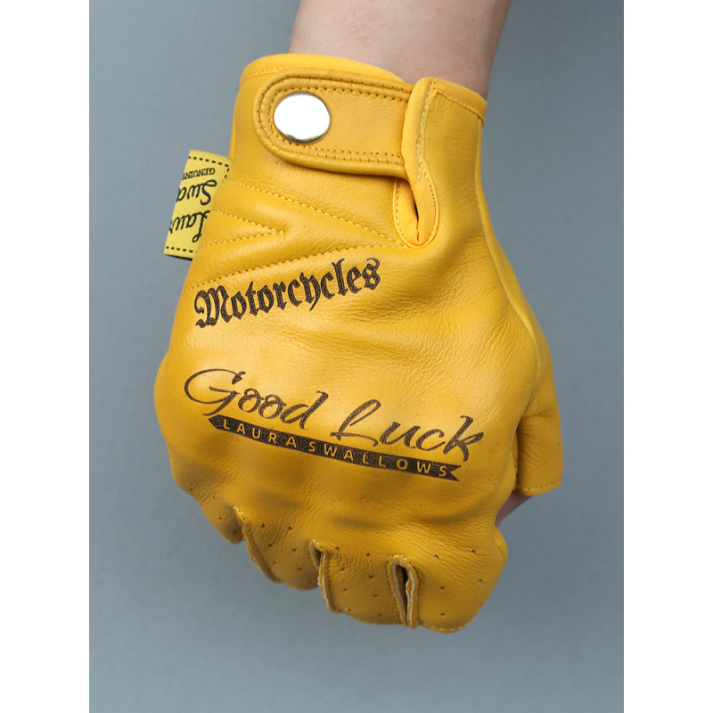 Sarung Tangan Motor Kulit Sapi - Yellow Cycling Gear ulasan dan harga